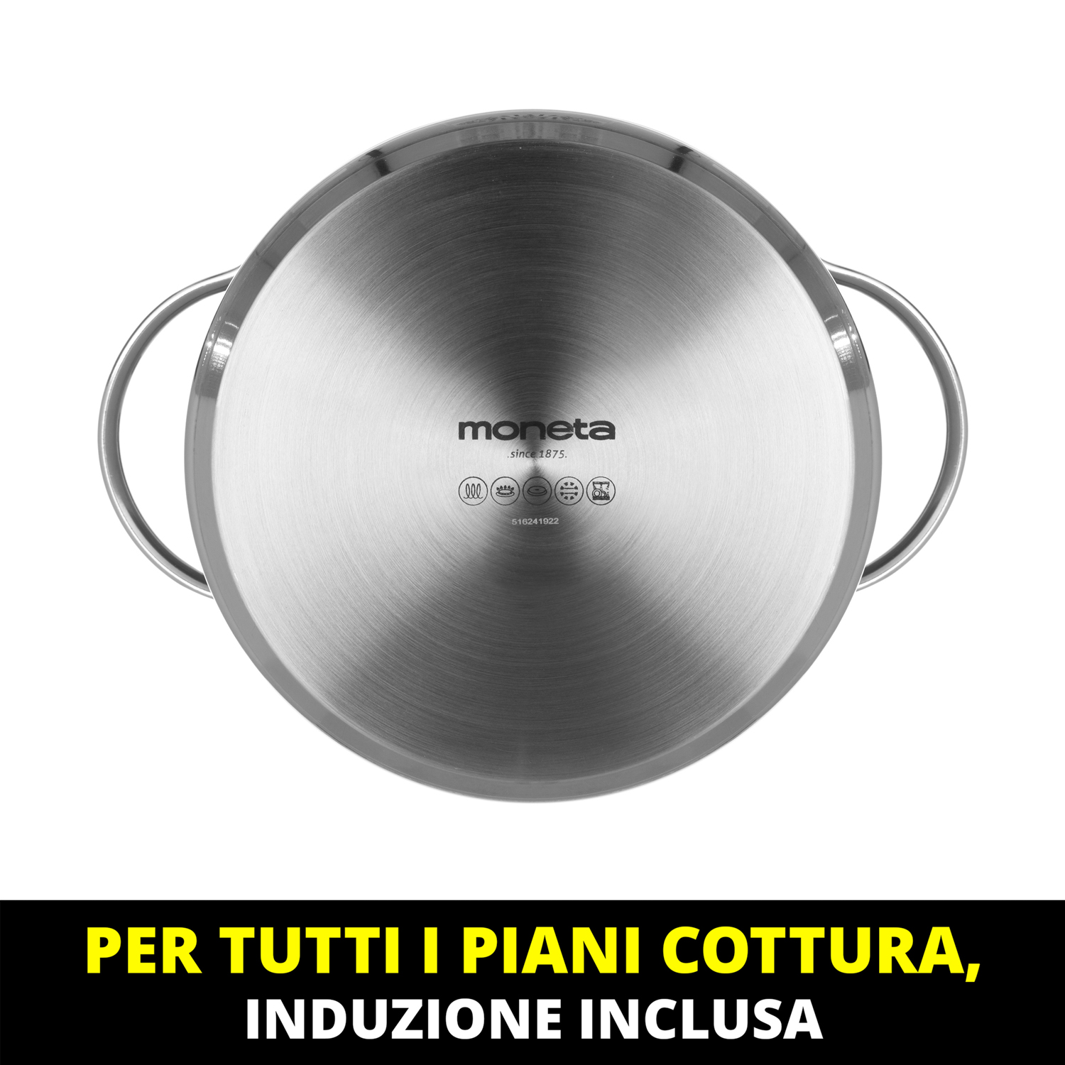 Pentola 24 cm Moneta Allegro in acciaio inox