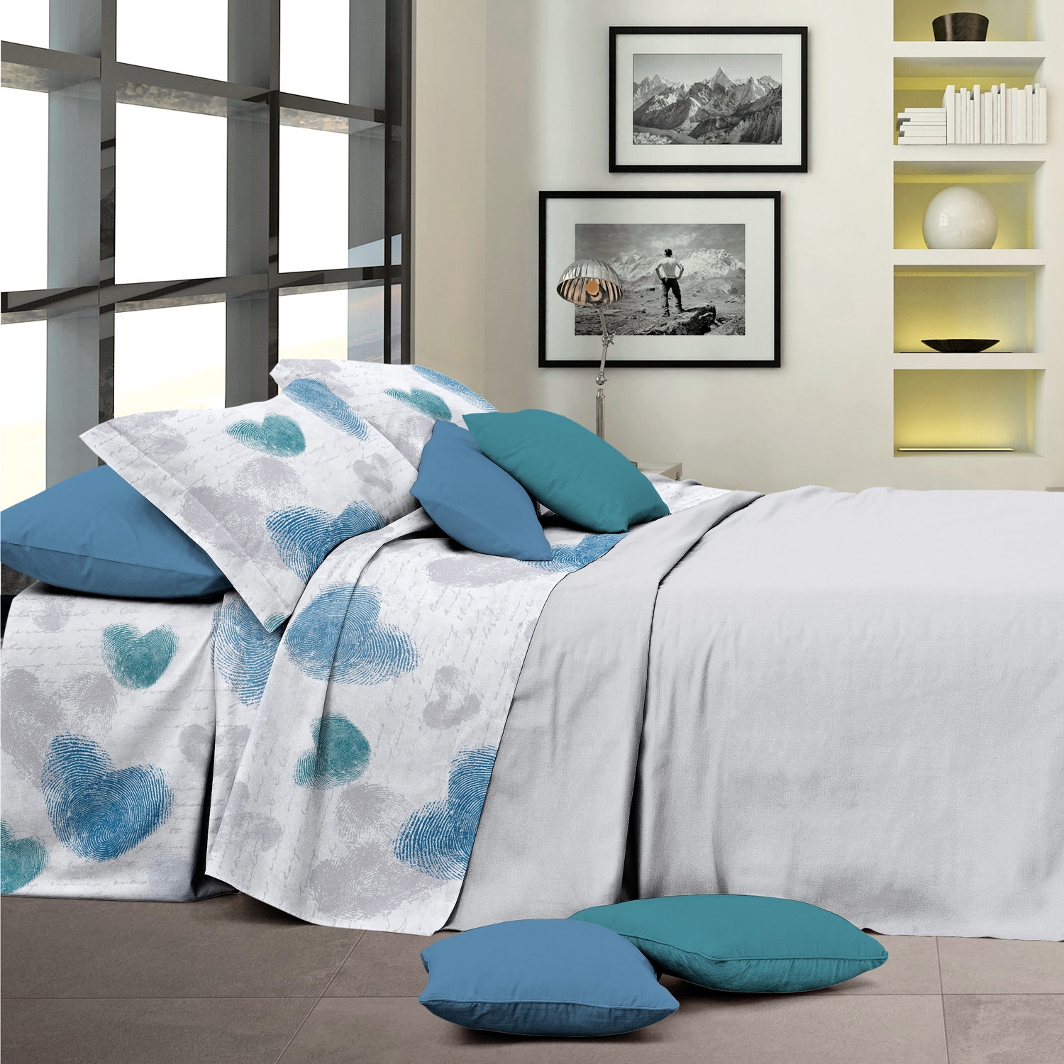 COMPLETO LETTO FINGERPRINT A 2 PIAZZE, IN IN IN COTONE f7adf5 COMPLETO LETTO FINGERPRINT A 2 PIAZZE, IN IN IN COTONE f7adf5