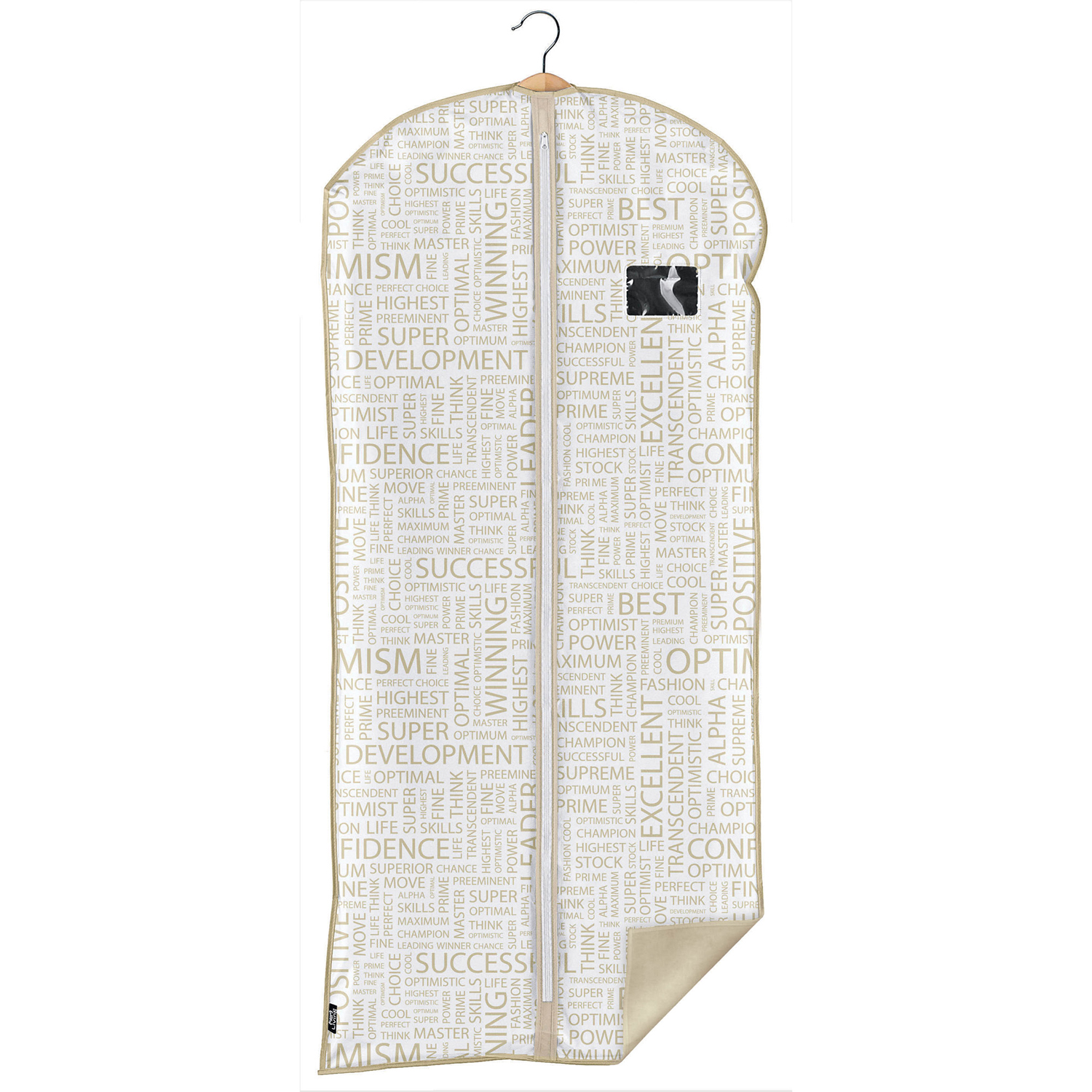 Bianco Opaco PEVA Domopak Living Custodie Cappotto 60x135 cm 